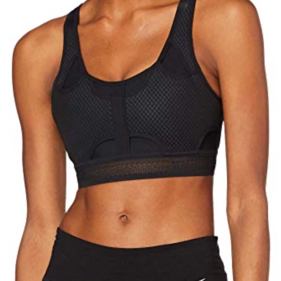 Nike Other - Nike Swoosh Black Mesh Sports Bra CJ0149-010